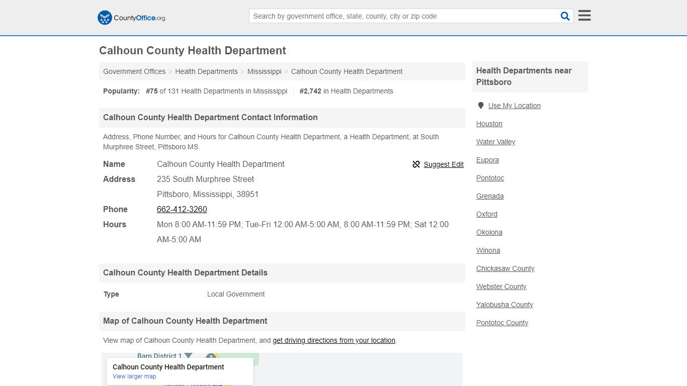Calhoun County Health Department